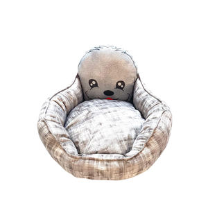 Cama de cabeza de perro gris mármol hecha a mano Natura 100%, tamaño doble, uso a largo plazo con cama cálida para gatos y perros, cama de tela duradera lavable para mascotas - Product Image 1