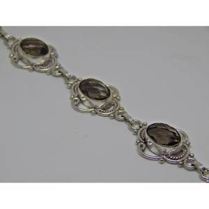 สร้อยข้อมือควอทซ์สโมคกี้แบบแฮนด์เมดและของขวัญแหวนแฟชั่นสำหรับ BR0027-GS ของเธอ - Product Image 2