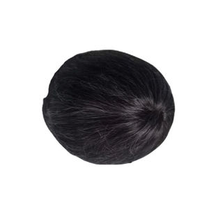 Peluca de Cabello Humano con Encaje Frontal Mono, Cabello Chino Virgen Remy, Parches de Cabello, Lacio Rizado, Ondulado Profundo, 1b+gris - Product Image 3