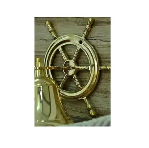 Top Selling Decorative Accessories Brass Door Bell Shipping Anchor Design Outdoor Bell Wall Design Home Decor Nautical Brass Bel