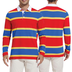 Polo de Manga Corta para Hombre de Alta Calidad, Colorblock, 100% Algodón, Estilo Casual - Product Image 2