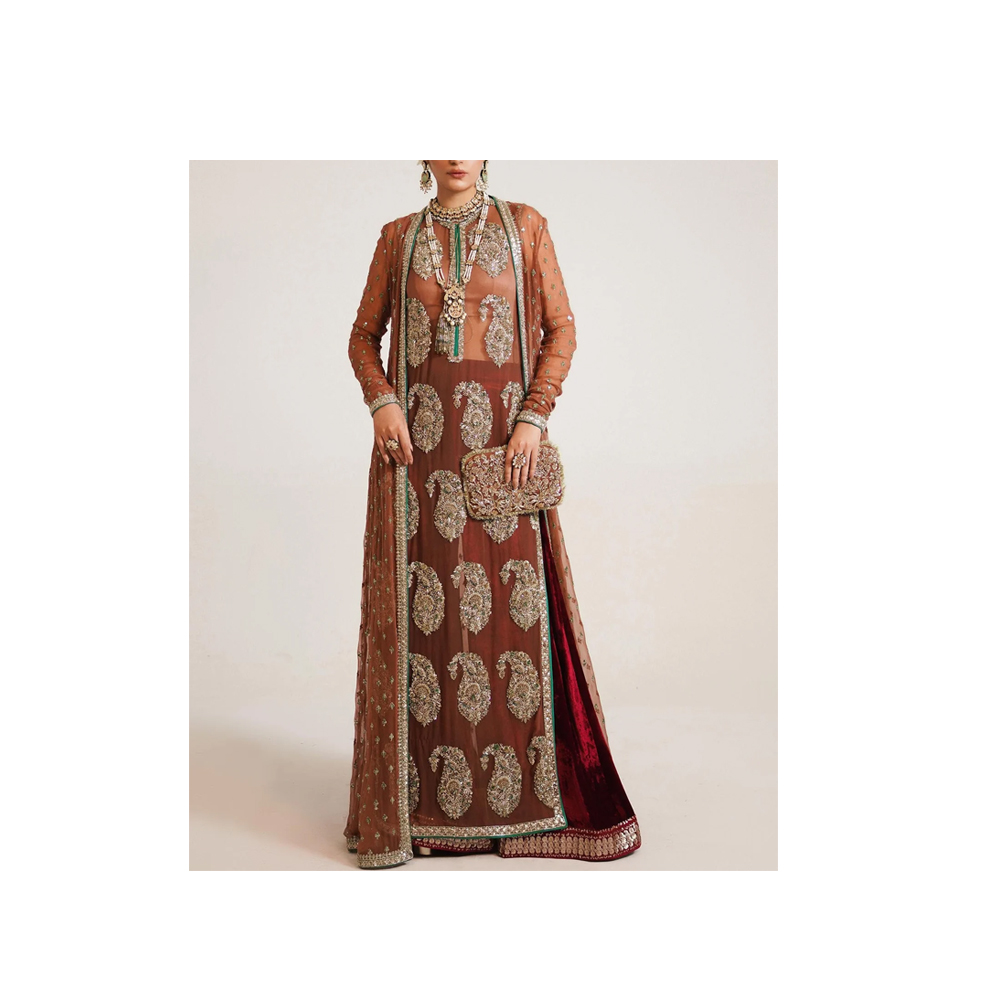 chinese dress ladies Women's Pakistani Organza Maxi Dress Party Wear UK  The Designer Rack