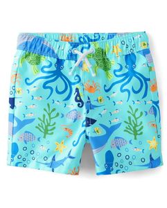 Bañador de secado rápido personalizado para niños, pantalones cortos de playa ligeros, suaves, elásticos y transpirables, ecológicos con estampado de dibujos animados - Product Image 4