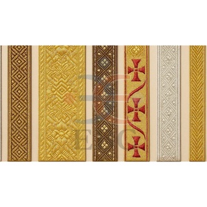 Ruban tressé en jacquard métallique, dentelle française, tresse en Mylar, fil de bouillon, ruban en soie d'iris argenté doré, garniture pour uniforme et costume - Product Image 3