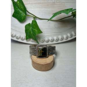 Bracelet manchette Tillie John Fashion en Black Jack et argent sterling - Product Image 1