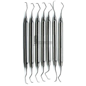 Ensemble de 7 curettes dentaires Gracey, légères, réutilisables, en acier inoxydable, instruments chirurgicaux manuels, certifiés CE, haute qualité 1 - Product Image 5