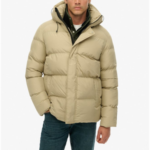 Blouson d'hiver respirant en toile matelassé avec motifs dessin animé/cœur/unis, fermeture éclair, col montant et style formel - Product Image 5