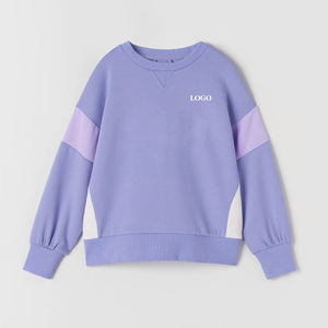 Sudadera Holgada de Color Sólido con Hombros Caídos para Chicas / Sudadera Informal Cómoda de Felpa Suave - Product Image 1