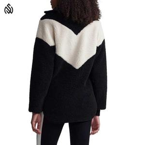 Veste polaire Sherpa confortable pour femme pour l'hiver en plein air longue chaude Faux respirant avec aspect flou - Product Image 2