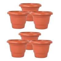 Bandeja de Plástico Resistente de Alta Calidad para Macetas, Estilo Moderno y Elegante, para Uso en Interiores y Exteriores, Color Terracota, Logotipo Personalizado