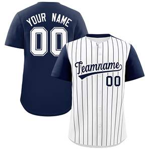 Maillots de baseball à manches courtes de nouveau style avec bouton en gros à bas prix vêtements d'équipe maillot de baseball à col en V - Product Image 6