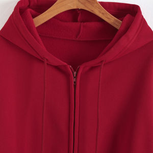 Sudadera con capucha con cremallera Lisa para mujer Sudadera con capucha estampada con Personalización completa para mujer con cremallera - Product Image 1