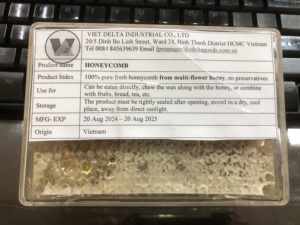 Peine de miel natural al por mayor 17,6 onzas (500g) cortado cuadrado fresco y sabroso al mejor precio - Product Image 2