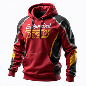 Sudadera con Capucha Extra Grande Personalizada para Hombre, Sudadera Sublimada, Ropa Urbana Duradera, Estilo Casual, Mezcla de Poliéster y Algodón Básico - Product Image 6