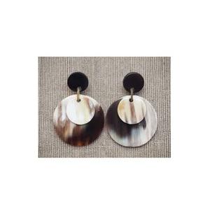 Pendientes de aro de cuerno de buey de vaca Real hechos a mano 100% en forma de corazón Vintage para mujer, ecológicos, de la mejor calidad, precio bajo - Product Image 2