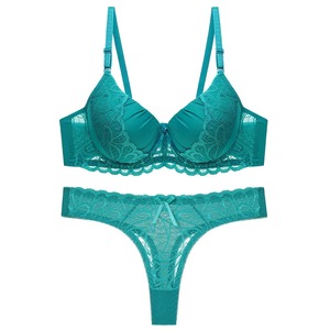 Ensemble de Culottes Bikini Sexy pour Femme Push-Up Lingerie Adulte Grande Taille en Dentelle et Fibre de Bambou Taille Basse - Product Image 3