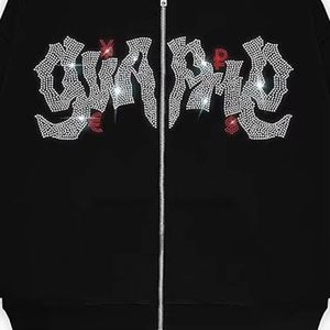 Sudadera con Capucha Casual para Hombre, Diseño Sólido, con Cierre de Cremallera con Pedrería, 100% Algodón, Invierno, Logotipo Personalizado, Secado Rápido, Transpirable - Product Image 5