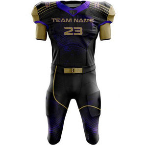 Uniforme de Fútbol Americano 7V7 Personalizado, Transpirable, Talla Grande, Impresión por Sublimación, Venta al por Mayor, Alta Calidad, 100% Poliéster - Product Image 3