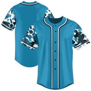 Camisetas de Béisbol y Sóftbol Personalizadas para Hombre, de Alta Calidad, Impresas Digitalmente, Transpirables, de Malla de Poliéster, Cuello en V, Secado Rápido, para Equipo - Product Image 1