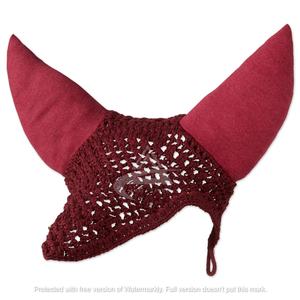 Bonnets d'oreille de cheval perle rose produit équestre cheval Voiles anti-mouches filet d'oreille avec une boucle pour une meilleure stabilité Bonnets d'oreille - Product Image 5