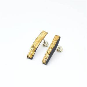 Joyería Fina Europea y Americana de Gran Venta: Pendientes de Girasol Geométricos Indios de Latón, Resistentes al Deslustre - Product Image 4