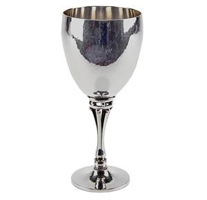 Magnifiques gobelets à vin en acier inoxydable de couleur argent avec un style vintage, parfaits pour les accessoires de mariage et de bar, utilisation quotidienne - Product Image 1