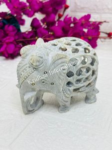Soporte de elefante de mármol Art Deco hecho a mano, hermosa escultura decorativa de animales, el mejor precio, venta al por mayor para ocasiones de cumpleaños - Product Image 4