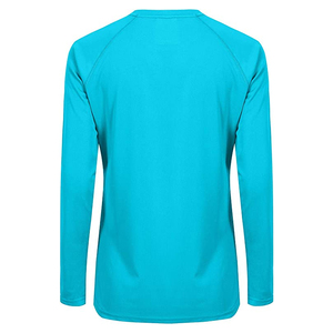 Sport à manches longues t-shirt femmes vêtements de sport fitness hauts femme grande taille chemises polyester Spandex vêtements de sport yoga haut - Product Image 2