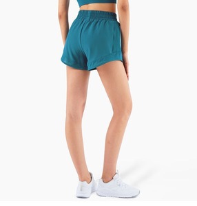 กางเกงกีฬาขาสั้นเอวต่ำของผู้หญิงกางเกงเลคกิ้งออกกำลังกายฟิตเนสขาสั้นแห้งเร็วระบายอากาศได้ดี - Product Image 6