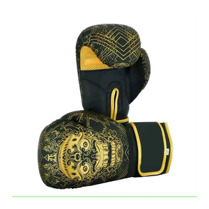 Guantes de boxeo de cuero sintético para hombre, guantes suaves transpirables duraderos para mano izquierda y derecha, guantes que absorben la humedad - Product Image 2