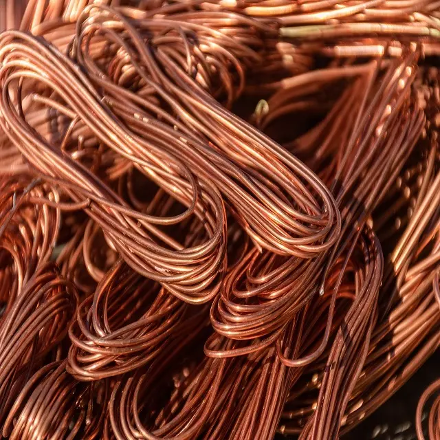 Sucata de fio de cobre com pureza 99,99% Cu (Min) e sucata de cobre a granel de grau de fio Cooper