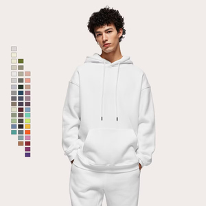 เสื้อฮู้ดดี้ผ้าฝ้ายฟลีซแบบสวมหัว น้ำหนัก 280 กรัม ทรงปกติ สำหรับฤดูหนาว สีพื้น 45 สี สำหรับงานพิมพ์ แห้งเร็ว ขายส่งแบบใหม่ - Product Image 1