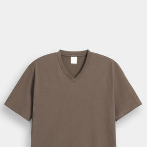 T-shirt unisexe col en V 100 % coton de haute qualité, nouveau design, décontracté, pour l'été, vente en gros 2026 - Product Image 4