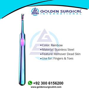 Herramienta de Manicura con Forma de Tenedor Camaleón, 1 Pieza, Acero Inoxidable, Removedor de Cutículas, Empujador, Cortador de Callos, Herramientas para el Cuidado de las Uñas - Product Image 2