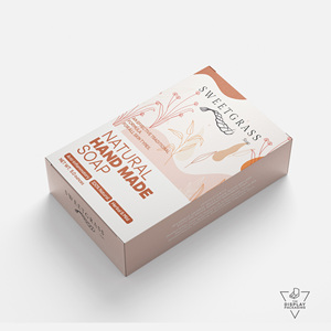 Emballage cosmétique de luxe blanc personnalisé de 250 g/m² conçu pour les soins de la peau Boîte de barre de savon manipulée par impression de stratification mate avec logo - Product Image 2