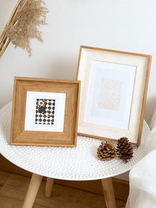 Cadre <span class=keywords><strong>photo</strong></span> en plastique ps brun noyer blanc <span class=keywords><strong>de</strong></span> style américain bon marché pour la décoration intérieure - Product Image 2
