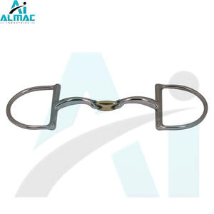 ALMAC Mèche en acier inoxydable en forme de D Double joint construit une communication fluide entre le cavalier et le cheval dans diverses disciplines - Product Image 1