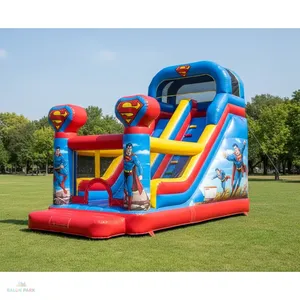 Tobogán Inflable Comercial con Temática de Superman, Castillo Hinchable para Niños, Equipo de Juegos de PVC para Exteriores - Product Image 2