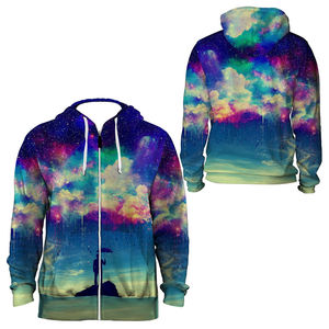 Sudaderas con capucha de felpa francesa de calidad superior para hombre La mejor fabricación personalizada con cremallera de sublimación Nueva llegada para la temporada de otoño - Product Image 3