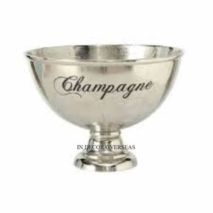Flowers Designer Hammered Texture Stainless Steel Silver Shiny Polished <b>Wine</b> And Ice Bucket Beverage Tubs In Impressive Price - Product Image 6