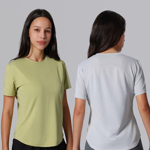 Camisetas deportivas al por mayor, transpirables, de secado rápido, camisetas para mujer, camisetas deportivas de verano para correr, de secado rápido - Product Image 5
