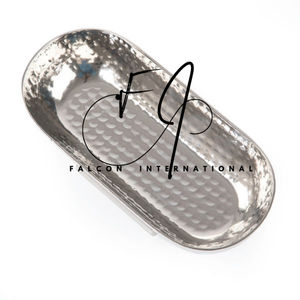 Handmade Silver-Finished <b>Metal</b> Chocolate <b>Bowl</b> Eco-Friendly Hammered Designer Platter safe Top Selling Hammered Chocolate <b>Bowl</b> - Product Image 4