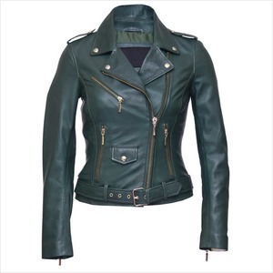 <b>Top</b> Selling <b>High</b> Quality Women's Genuine <b>Leather</b> Bomber Jacket Autumn/Winter Fashion Slim Fit Pockets Breathable Knitted - Product Image 1
