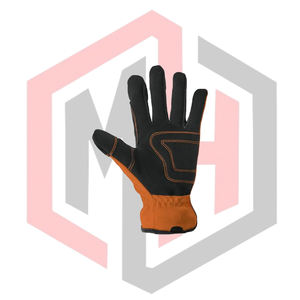 Guantes de Mecánico con Palma Reforzada, Protección de Seguridad para las Manos, Personalizados, de Cuero Dividido, Antivibración, Antideslizantes, Anticorte, para Bomberos - Product Image 2