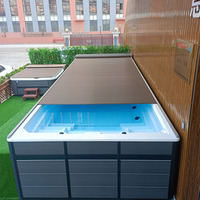 Couverture de piscine électrique en alliage d'aluminium pour l'isolation et la protection contre la poussière, protégeant les enfants, couverture de piscine rigide