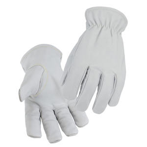 Guantes de conductor de cuero de piel de cabra de calidad superior Seguridad industrial Protección de manos Guantes de jardinería resistentes a la abrasión - Product Image 1