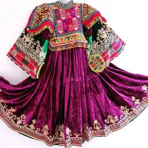 Thêu afghan kutchi DRESS Tribal banjara belly dance chất lượng tốt nhất vải Made afghani truyền thống Ăn mặc