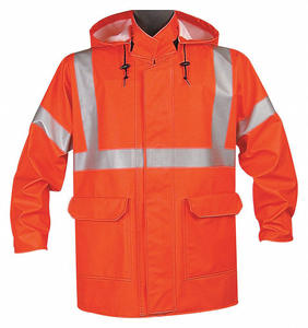 OEM de alta calidad de alta visibilidad transpirable reflectante seguridad Varsity chaqueta nuevo diseño múltiples bolsillos XL tamaño primavera impermeable tejido - Product Image 5