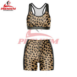 Venta al por mayor Soft Workouts Sets para Mujeres Trajes Atléticos Niñas Fitness y Yoga Wear Bra Shorts Fitness Sets - Product Image 3