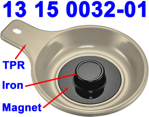 Industrial/DIY Magnetic Hardware Tray Stainless Steel with TPR Body Ferrite <b>Magnet</b> Iron Fixed <b>Ring</b> OEM ODM From Taiwan Supplier - Product Image 2
